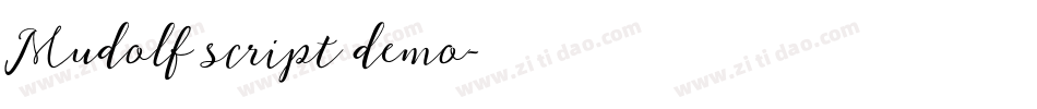 Mudolf script demo字体转换